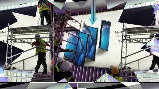 Huawei Mate X este deja un telefon pliabil rival pentru Galaxy Fold, apare pe un perete de la MWC 2019