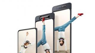 Samsung Galaxy A80 devine oficial: Telefon cu cameră rotativă triplă, cu senzor principal de 48 MP