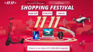 GeekBuying dă startul promoțiilor de Singles' Day (11.11), cu până la 10% discount pe întreg site-ul și vouchere în valoare totală de 11 milioane de dolari