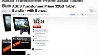 Prima tabletă quad core, gadget pentru gaming?! ASUS Transformer Prime oferit cu un joystick la prețul de 539 de dolari