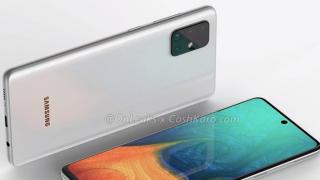 Samsung Galaxy A71 primeşte randări noi: vine cu 4 camere, ecran Infinity-O AMOLED