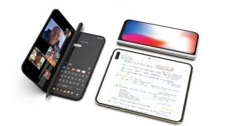 Avem în sfârșit un concept plauzibil de iPhone pliabil! Vine cu ecran de 8 inch și se transformă în iPad Mini