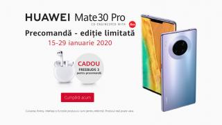 Huawei Mate 30 Pro sosește la precomandă în România! Stoc limitat și căști wireless cadou