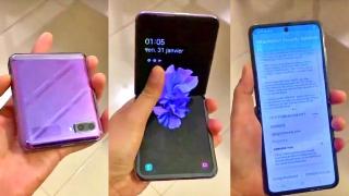 Samsung Galaxy Z Flip a primit primul video hands-on; Iată-l cum arată în realitate pe mov (Video)