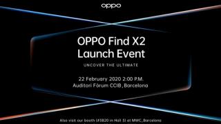 Oppo Find X2 are debutul programat pe data de 22 februarie, în cadrul MWC 2020