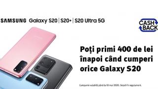Noua campanie cashback Samsung România îți poate aduce 400 lei înapoi pentru orice model Galaxy S20 achiziționat
