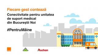 Orange România, Leroy Merlin şi Auchan susţin unitatea de suport medical Covid-19 Bucureştii Noi