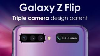 Samsung Galaxy Z Flip 2 primeşte deja un brevet şi randări, cu o cameră triplă pe exterior