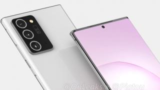 Samsung Galaxy Note 20+ apare în randări noi, cu o cameră cu lentile uriaşe, stylus mutat