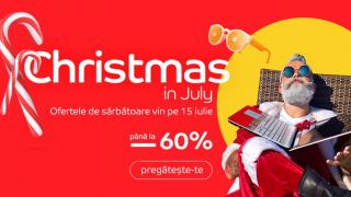 eMAG dă startul campaniei "Christmas in July" pe 15 iulie, cu reduceri de până la 60%; Iată câteva dintre oferte