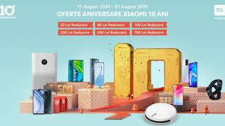 Xiaomi aniversează 10 ani şi vine cu oferte speciale la produsele din gama Ecosistem, Mi 10, Redmi Note 9