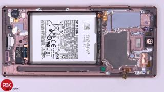 Samsung Galaxy Note 20 este disecat în faţa camerei; Iată cum arată la interior