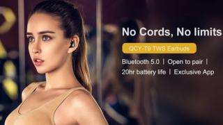 Căștile wireless QCY T9 TWS costă acum doar 16.99 euro pe Cafago; Autonomie de până la 20 ore și Bluetooth 5.0