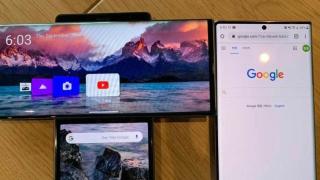 LG Wing apare în fotografii reale și este comparat cu Galaxy Note 20; Are un UI special pentru ecranul rotativ