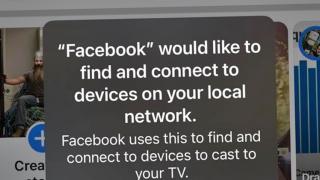iOS 14 ne va avertiza atunci când o aplicație de pe telefon caută dispozitive conectate în rețea, una dintre acestea fiind Facebook