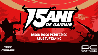 Aniversarea PC Garage de 15 ani este sărbătorită cu mii de premii ASUS la comenzile plasate în perioada 12-14 octombrie