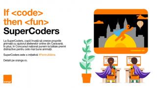 Orange Romania lansează o nouă ediție a programului SuperCoders prin care îndeamnă copiii pasionați să se exprime prin programare și animații