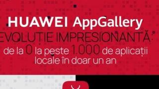 Huawei AppGallery a ajuns de la zero la 1000 de aplicaţii româneşti în doar un an; Iată evoluţia sa
