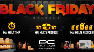 "Black Friday Devreme" începe la PC Garage și avem o primă etape de reduceri din categoriile Laptop, Gaming și Altele