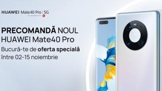 Huawei Mate 40 Pro ajunge oficial în România, cu un program de precomandă în perioada 2-15 noiembrie și o ofertă specială