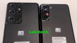 Samsung Galaxy S21 Ultra și Galaxy S21+ se afișează într-o primă fotografie reală; Modul foto uriaș pe modelul Ultra