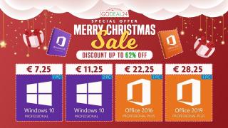 (P) GoDeal24 are oferte speciale de Crăciun: Licență Windows 10 Pro la doar 7.25 euro