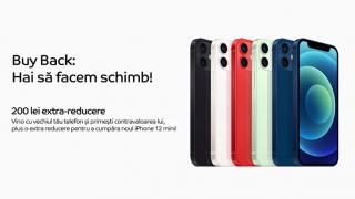 eMAG îți oferă 200 lei extra reducere în cadrul programului Buy-Back dacă alegi un iPhone 12 Mini
