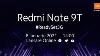 Redmi Note 9T debutează pe 8 ianuarie, într-un eveniment transmis şi în România; Va fi un model 5G accesibil
