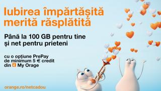 Sezonul iubirii aduce felicitări virtuale și bonus de net utilizatorilor de cartele Orange PrePay