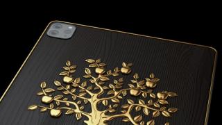 Opulență maximă: iPad Pro ornat cu 1 kilogram de aur, inscripționat cu citatele lui Steve Jobs, “tunat” de Caviar