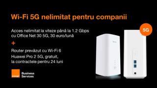 Orange Business Services anunță primul abonament 5G cu router inclus pentru companii: internet nelimitat la viteze de până la 1.2 Gbps
