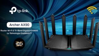 TP-Link Archer AX90 este disponibil de astăzi în România! Router Wi-Fi 6, Tri-Band Gigabit, cu tehnologie OneMesh