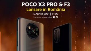 POCO F3 și POCO X3 Pro se lansează azi în România, în cadrul unui eveniment live pe care îl poți urmări de la ora 11:00