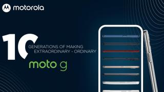 Motorola sărbătorește 10 generații de Moto G în această lună, cea mai cunoscută gamă de telefoane a companiei