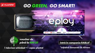 Allview dă startul campaniei Rabla pentru Televizoare, cu reduceri de până la 400 lei și o componentă ecologică, ce implică plantarea de copaci