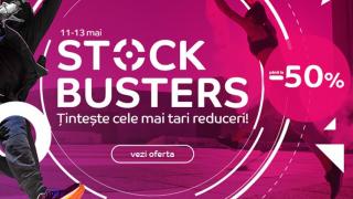 eMAG Stock Busters te așteaptă în perioada 11-13 mai cu reduceri de până la 50%; Iată cele mai tari oferte
