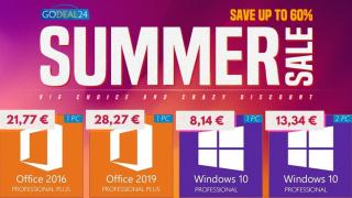 (P) Reducerile de vară încep mai devreme pe GoDeal24; Pachet cu 2x licențe Windows 10 Pro la doar 13,34 euro