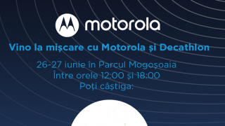 Motorola şi Decathlon promovează viaţa sănătoasă prin HelloMişcare în Parcul Mogoşoaia; Poţi câştiga mingi de fotbal, baschet