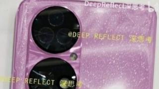 Huawei P50 apare într-o nouă fotografie reală, pe o nuanță sclipitoare de roz bombon cu bling-bling