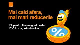 Zilele toride de vară aduc reduceri la Orange! Fiecare grad peste 15°C îți aduce extra-discount la telefoane, tablete și accesorii