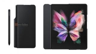 Samsung a pregătit o husă specială pentru Galaxy Z Fold 3, cu slot dedicat pentru stylus-ul S Pen; Avem primele imagini