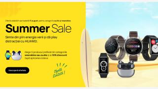 Campania Summer Sale aduce o serie de reduceri pentru smartwatch-urile și căștile de pe Huawei Store