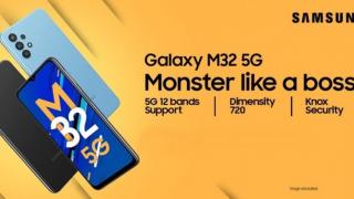 Samsung Galaxy M32 5G a debutat oficial! Vine cu conectivitate în 12 benzi, CPU Dimensity 720 și cameră quad în spate