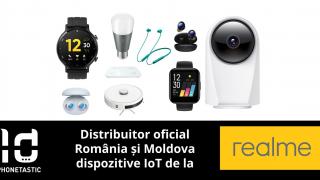 Produsele din gama IoT realme vor fi distribuite în România și Moldova de către Phonetastic GSM (distribuitor autorizat)
