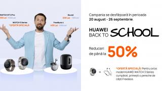 Huawei aduce noi oferte promoționale în cadrul campaniei Back To School! Discount-uri de până la 50% și oferte bundle pentru purtabile și produse audio