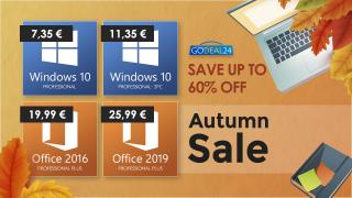 (P) Toamna vine cu reduceri speciale pentru licențele software comercializate pe GoDeal24.com; Bundle interesant cu 2x licențe Windows 10 Pro