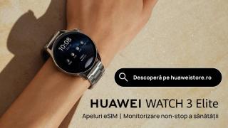 Noul Huawei Watch 3 Elite este acum disponibil pe Huaweistore.ro; Vine cu brățară metalică şi noi fețe de ceas