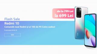 Noul smartphone Redmi 10 este acum disponibil în România și primește extra-reducere în perioada 4-6 octombrie!