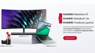 Huawei aduce în România laptopul MateBook 14s, căştile FreeBuds Lipstick şi monitorul de gaming MateView GT; Iată cum obţineţi un discount de 100 lei