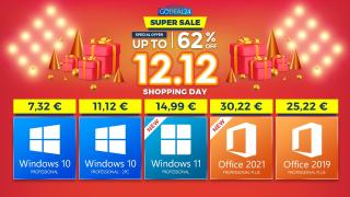 (P) GoDeal24 are oferte tari la licențe software pe 12 decembrie: Windows 10 Pro la 7.32 euro, Windows 11 Pro la 14.99 euro + altele